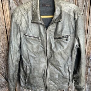 Gino’s Brand Men's Beige/Tan Leather Jacket